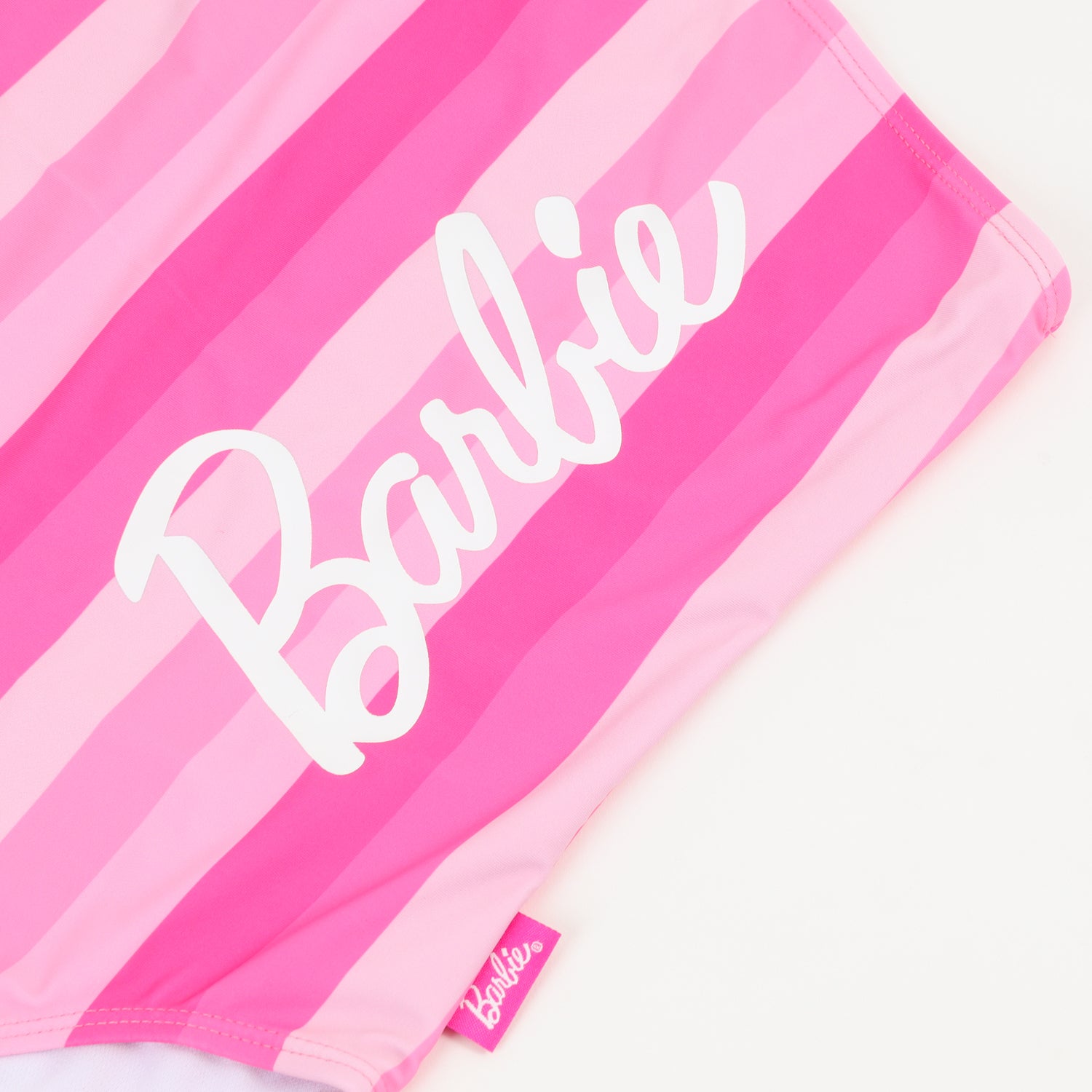 Traje de baño entero Niña Fucsia Rayas Estampado Barbie