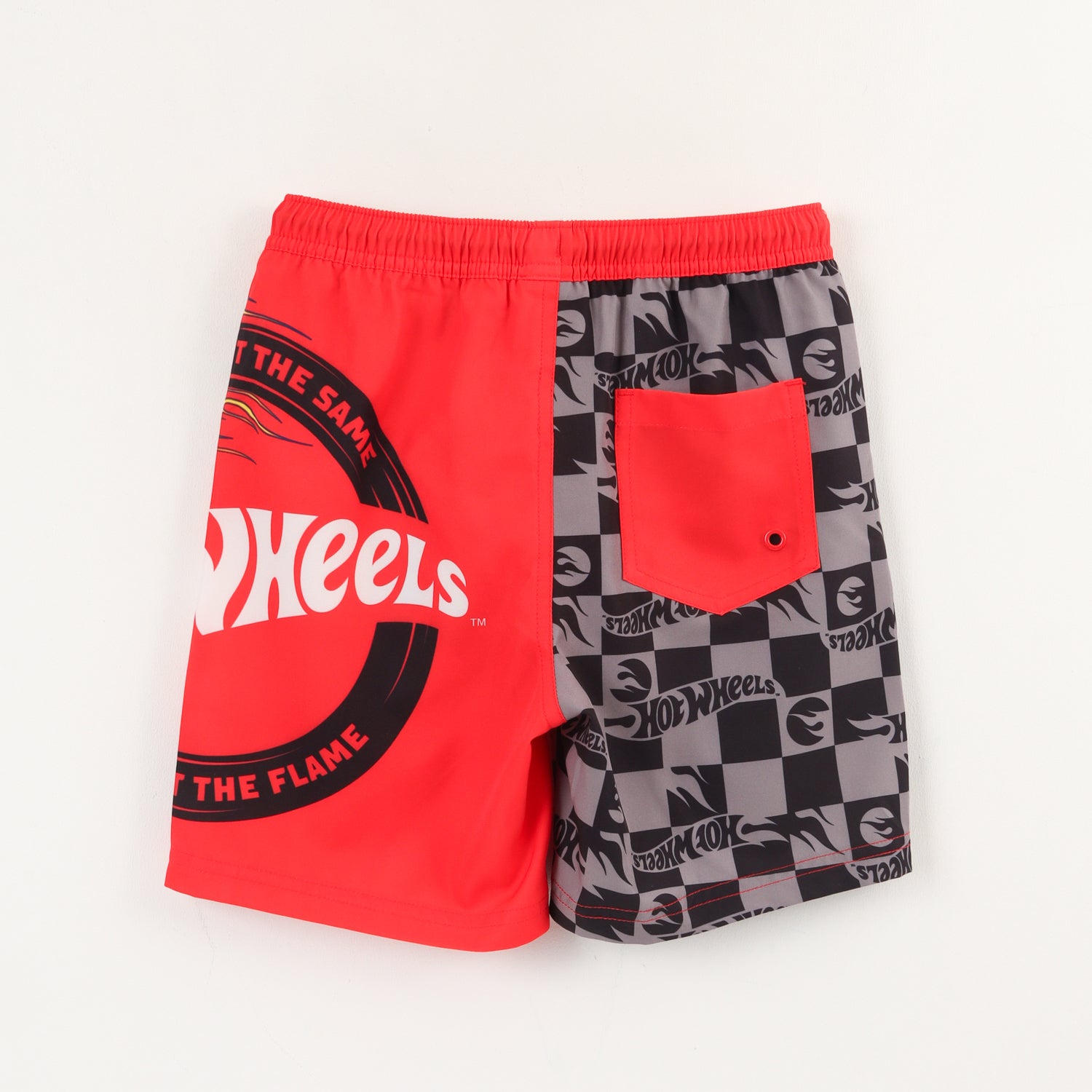 Short y Bolsa Niño Rojo Full Print Bolsillo Hot Wheels