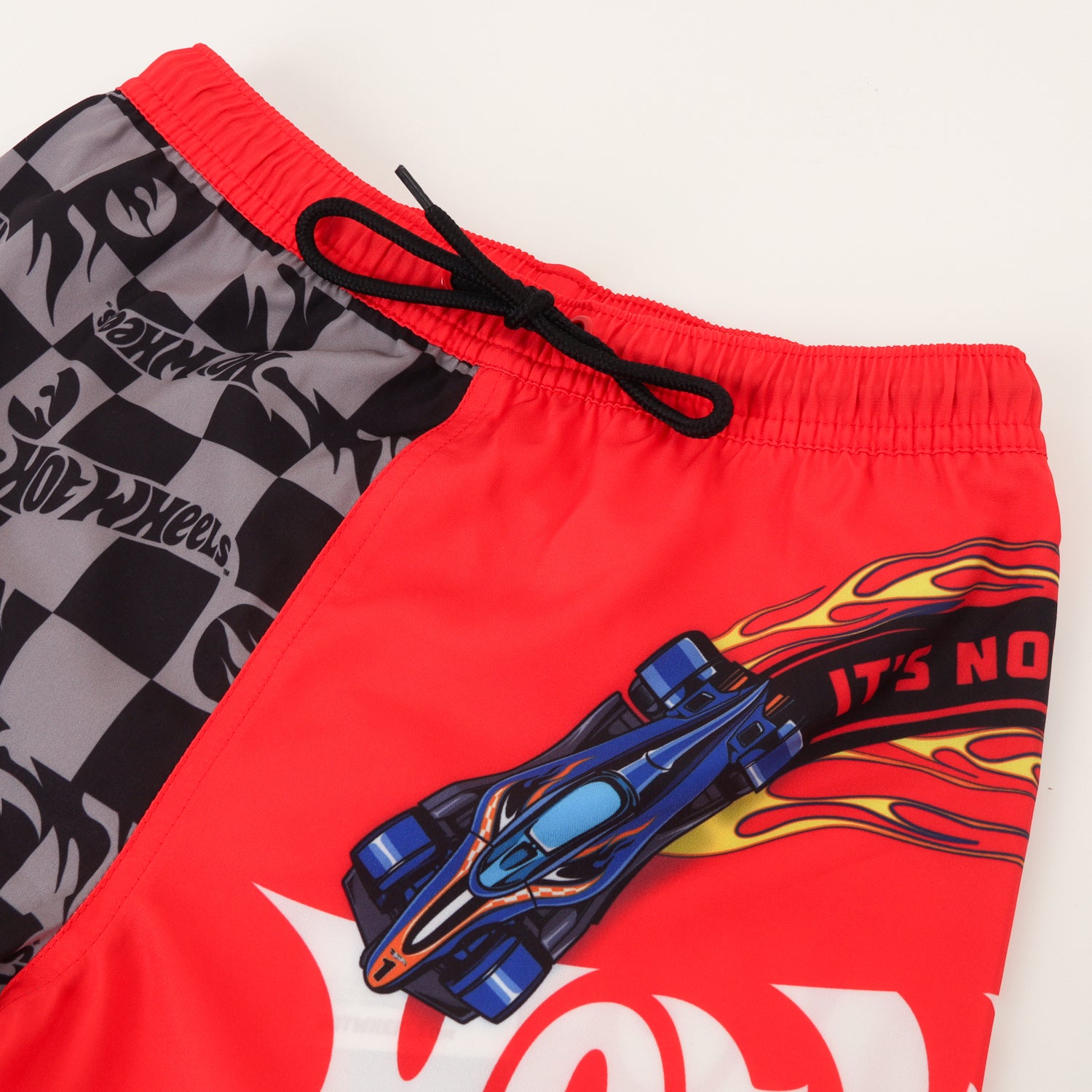 Short y Bolsa Niño Rojo Full Print Bolsillo Hot Wheels