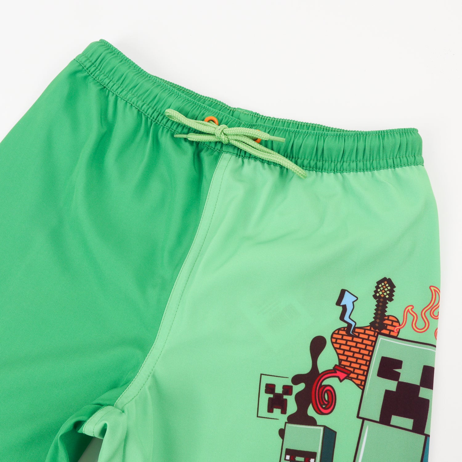 Short y Bolsa Niño Creeper Verde Minecraft