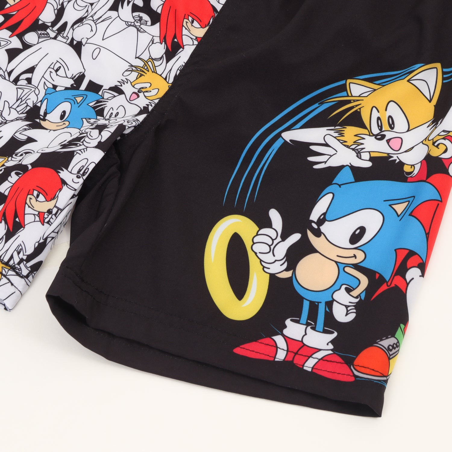 Short Con Bolsa Niño Negro Personajes Sonic