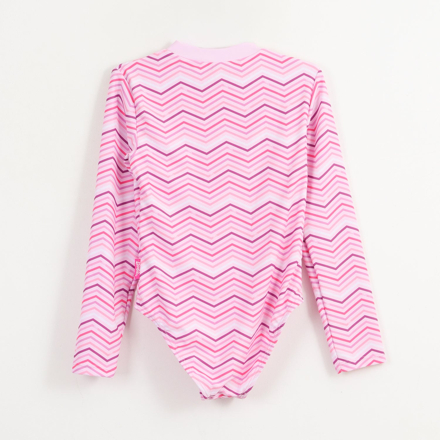 Traje de baño entero Niña Rosado Rayas Estampado Barbie
