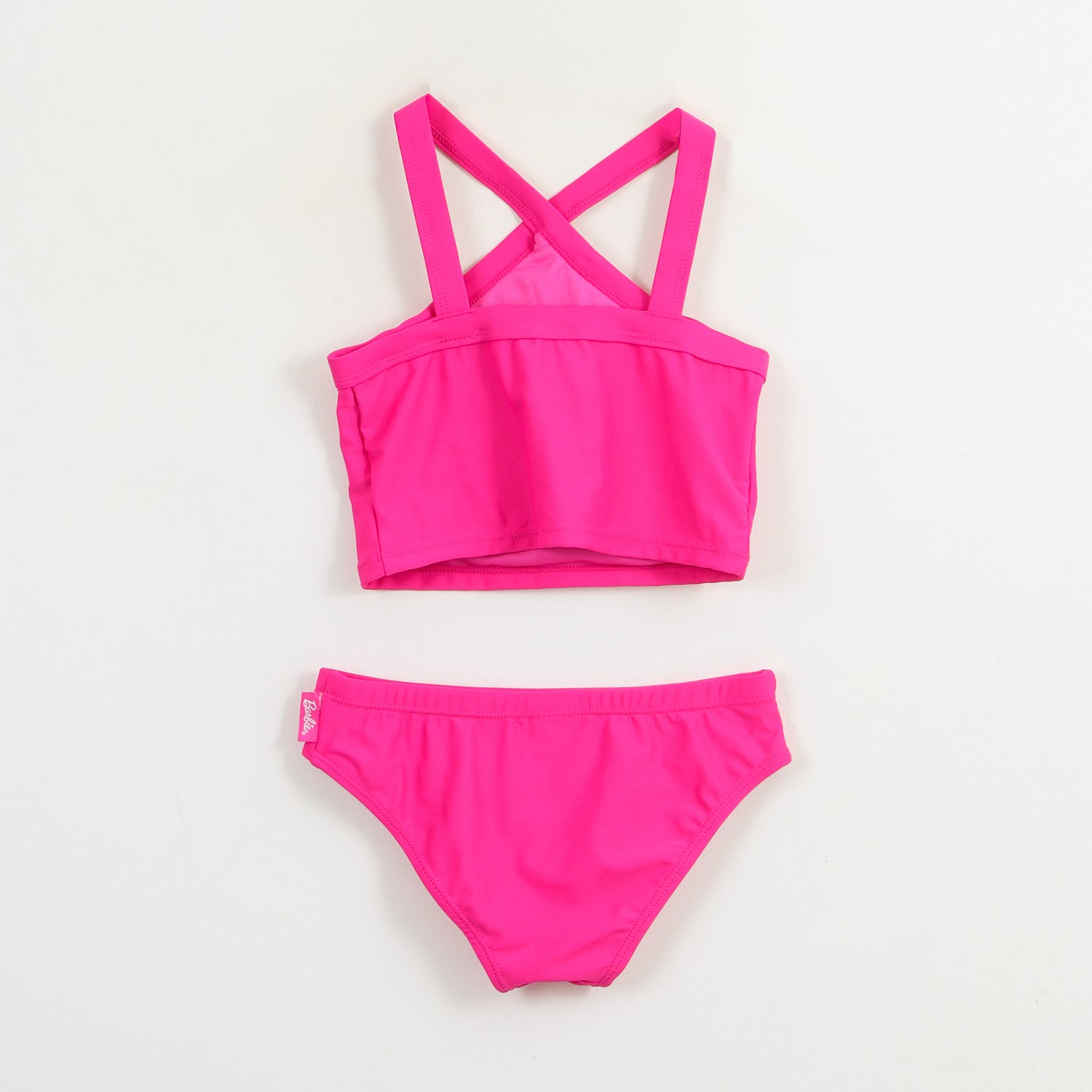 Bikini Niña Rosa Logo Barbie