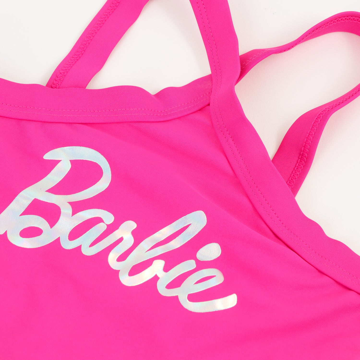 Bikini Niña Rosa Logo Barbie