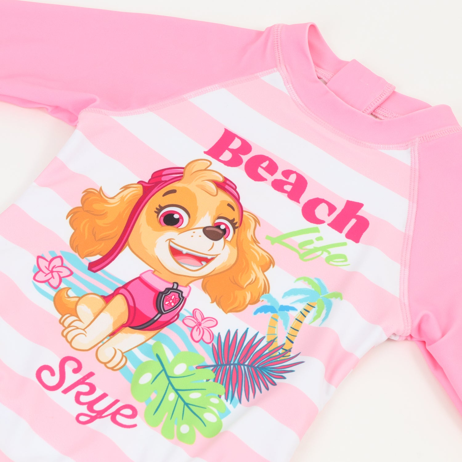 Traje de baño Niña Rosado Rayas Estampado Paw Patrol