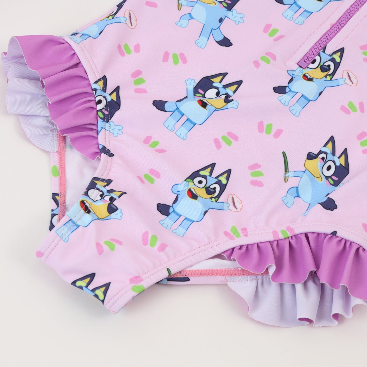 Traje de baño entero Niña Morado Full Print Bluey