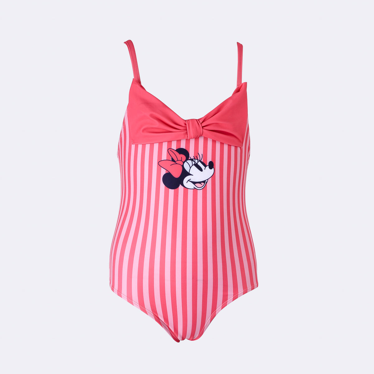 Traje De Baño Entero Niña Minnie Disney Rayas Rosado - Trajes de Baño Chile | The Brands Club cl