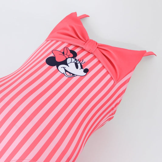 Traje De Baño Entero Niña Minnie Disney Rayas Rosado - Trajes de Baño Chile | The Brands Club cl