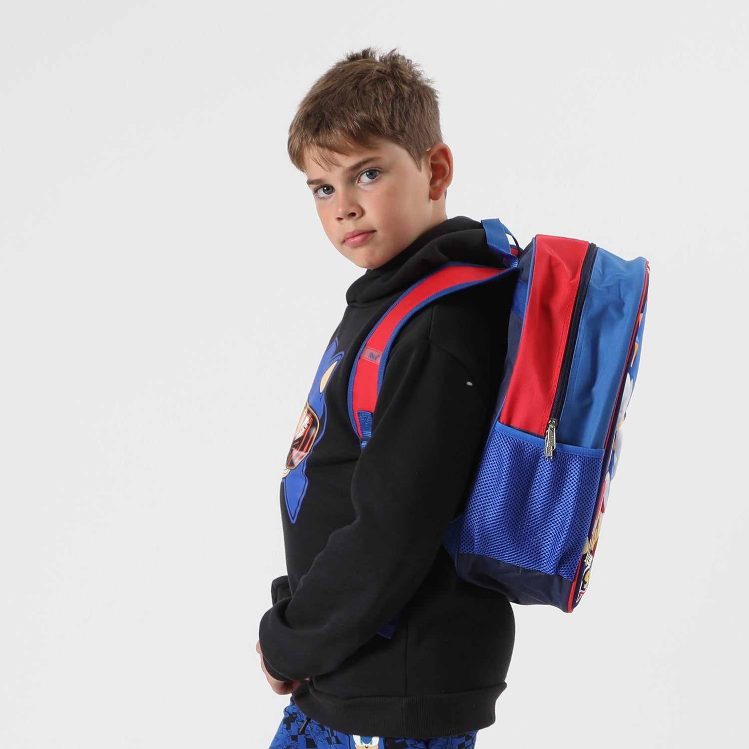 Mochila Niño Personajes 3D Azul Sonic