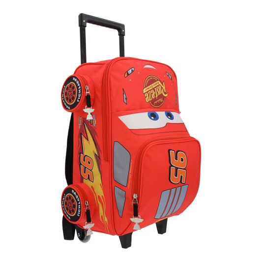 Mochila Escolar con Ruedas Niño Rayo McQueen Rojo Disney - Mochilas Chile | The Brands Club cl