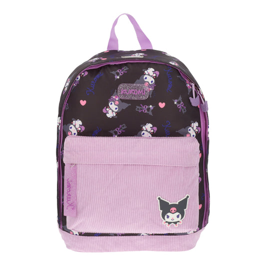 Mochila Escolar Niña Kuromi Print Bolsillo Rosa Hello Kitty - Mochilas Chile | The Brands Club cl