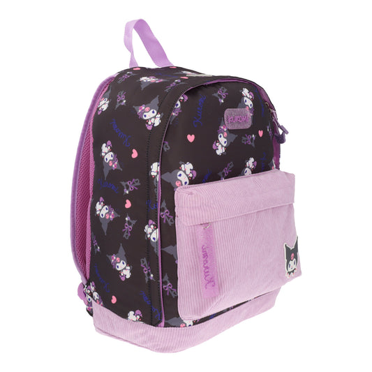 Mochila Escolar Niña Kuromi Print Bolsillo Rosa Hello Kitty - Mochilas Chile | The Brands Club cl