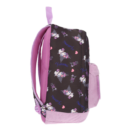 Mochila Escolar Niña Kuromi Print Bolsillo Rosa Hello Kitty - Mochilas Chile | The Brands Club cl