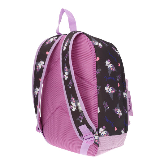 Mochila Escolar Niña Kuromi Print Bolsillo Rosa Hello Kitty - Mochilas Chile | The Brands Club cl
