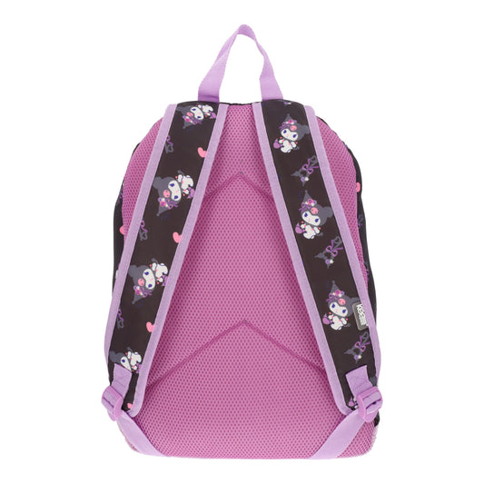 Mochila Escolar Niña Kuromi Print Bolsillo Rosa Hello Kitty - Mochilas Chile | The Brands Club cl