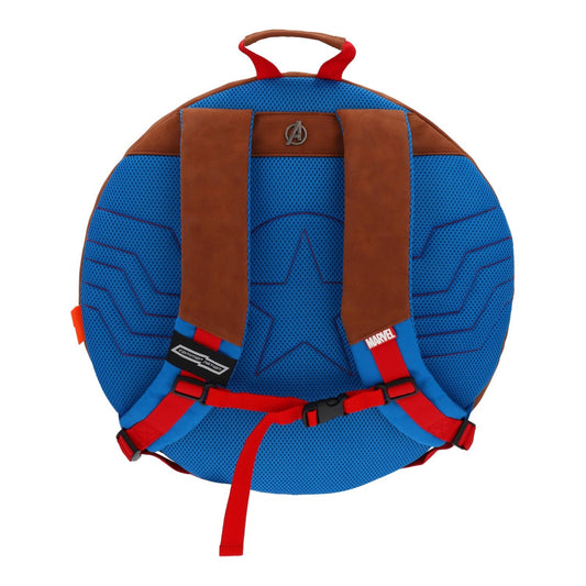 Mochila Escolar Niño Escudo Capitán America Rojo Marvel - Mochilas Chile | The Brands Club cl