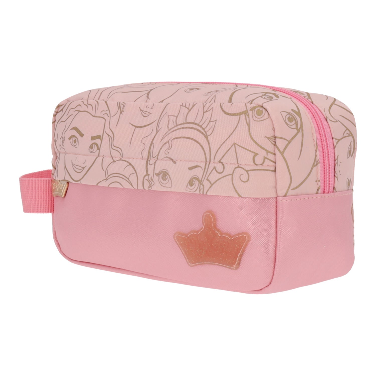 Estuche Escolar Niña Print Princesas Rosado Disney - Chile | The Brands Club cl