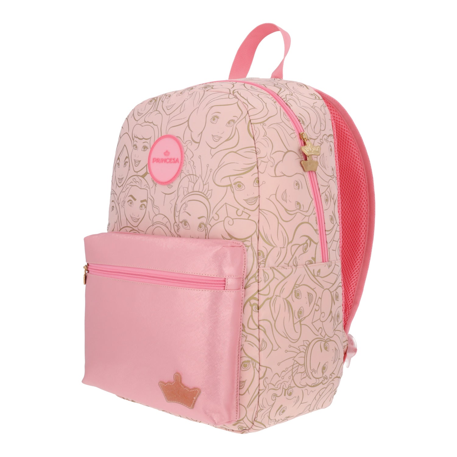 Mochila Escolar Niña Print Princesas Rosado Disney - Mochilas Chile | The Brands Club cl