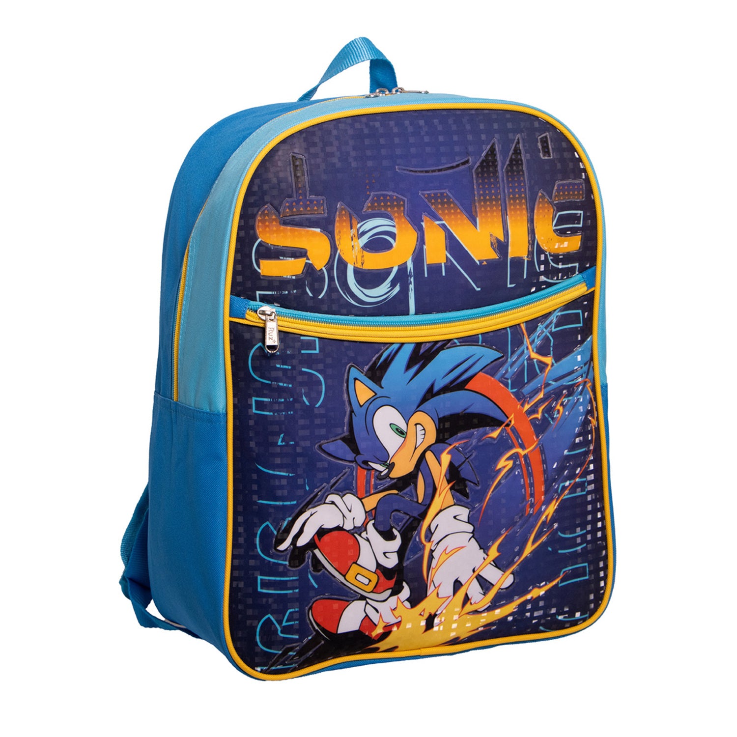 Mochila Escolar Niño Over Power Azul Sonic