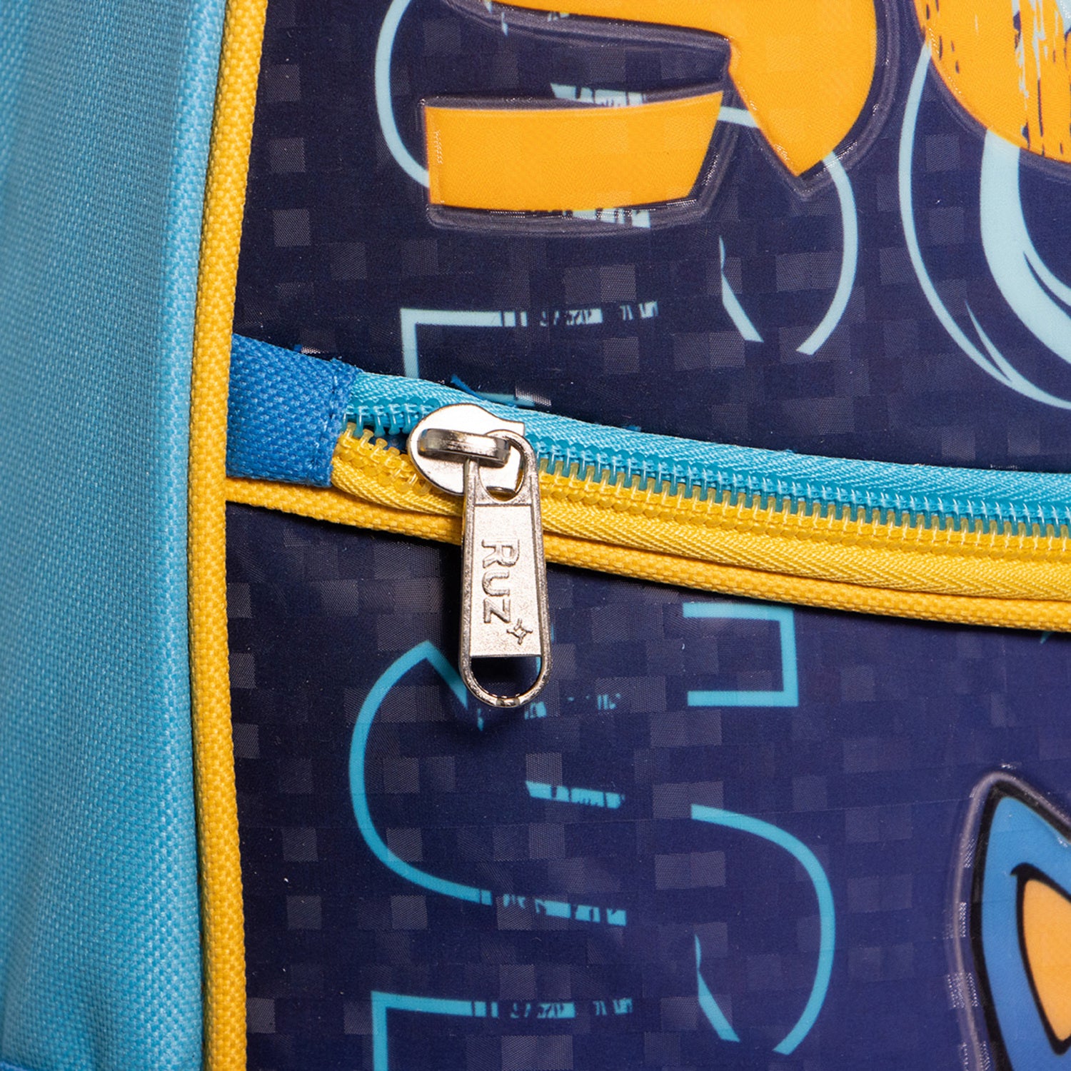 Mochila Escolar Niño Over Power Azul Sonic