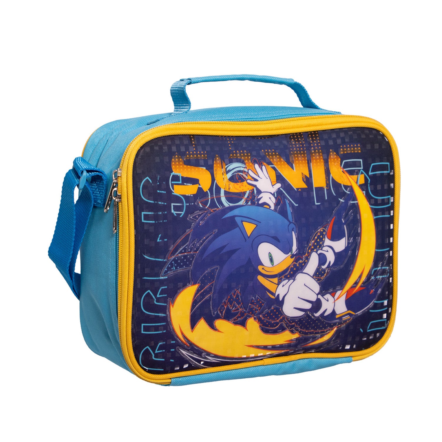 Lonchera Escolar Niño Over Power Azul Sonic