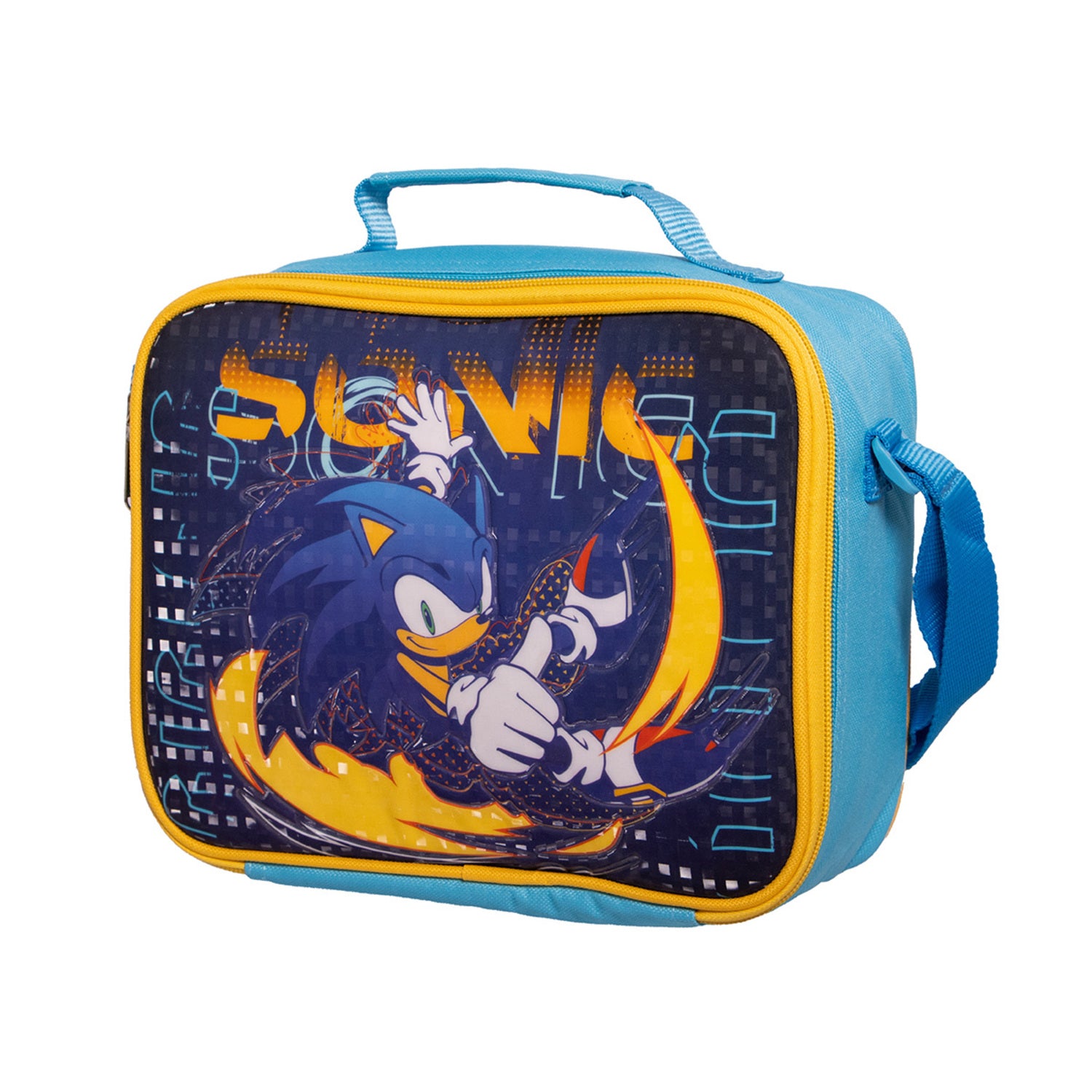 Lonchera Escolar Niño Over Power Azul Sonic