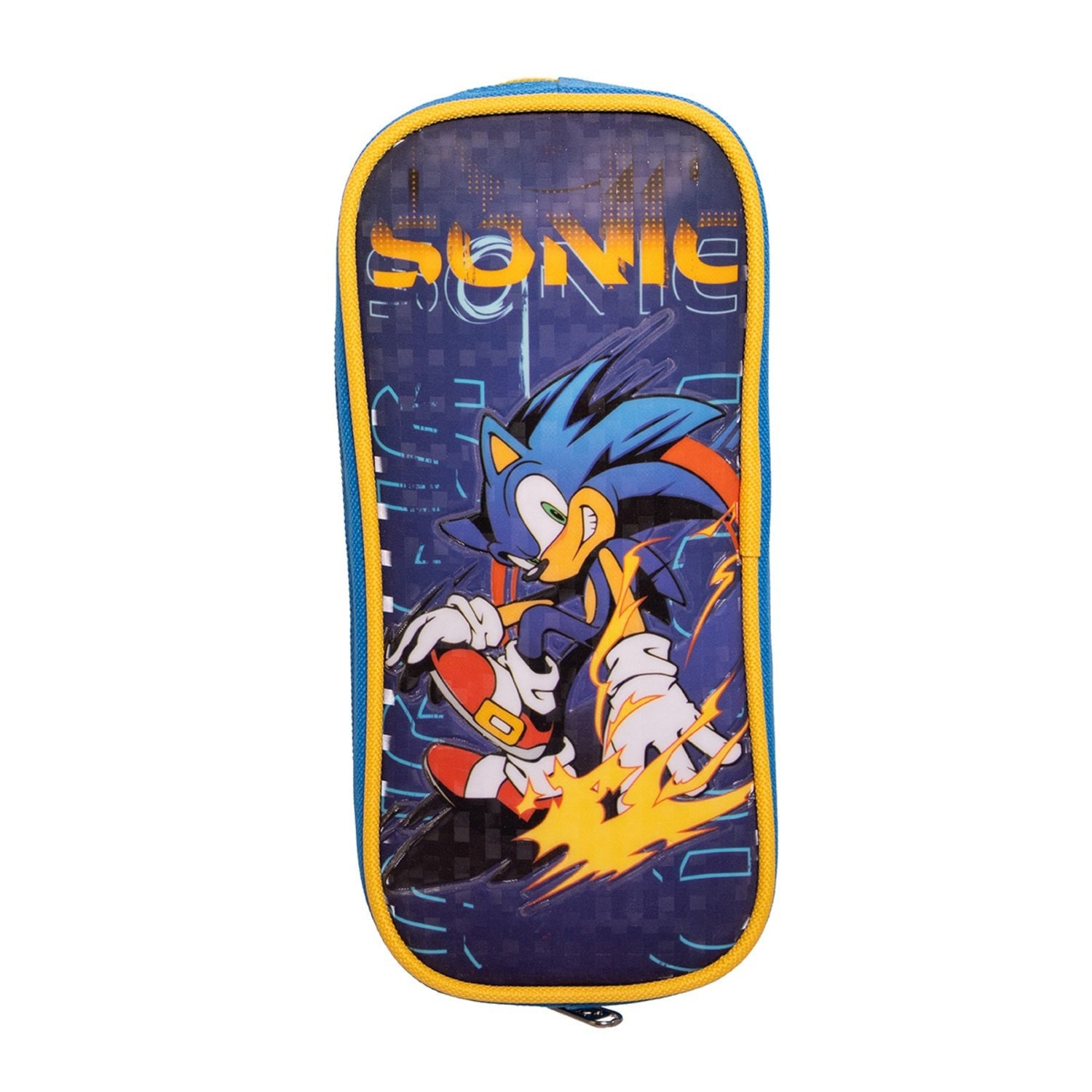 Estuche Escolar Niño Over Power Azul Sonic - Estuches Chile | The Brands Club cl