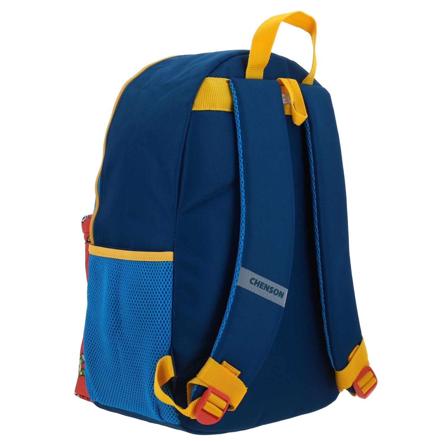 Mochila Escolar Niño Bolsillo Print Azul Mario Bros