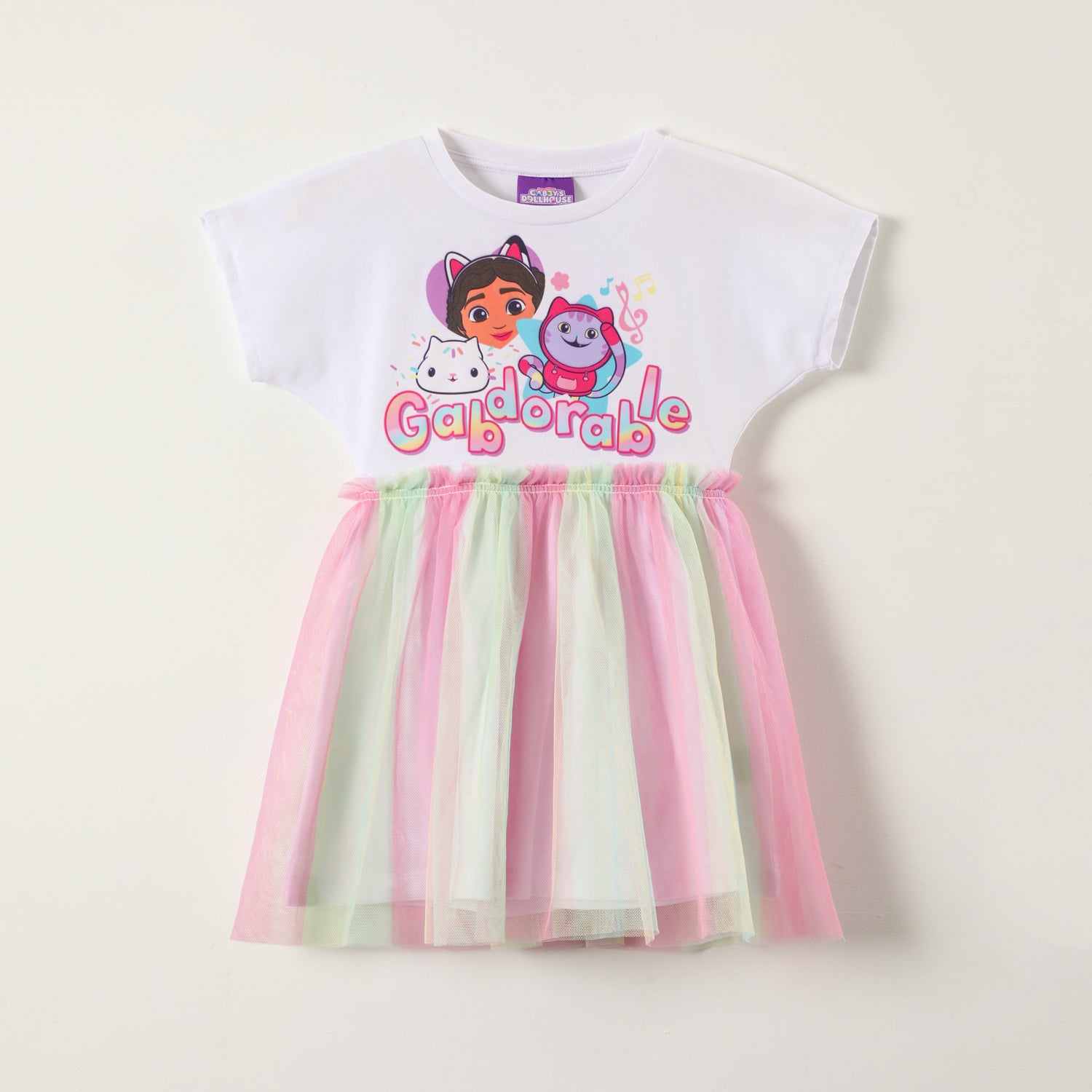 Vestido Niña Arcoirir Blanco Gabby Doll House