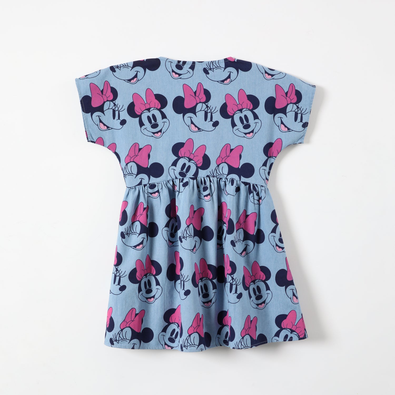 Vestido Niña Caras Minnie Denim Azul Disney