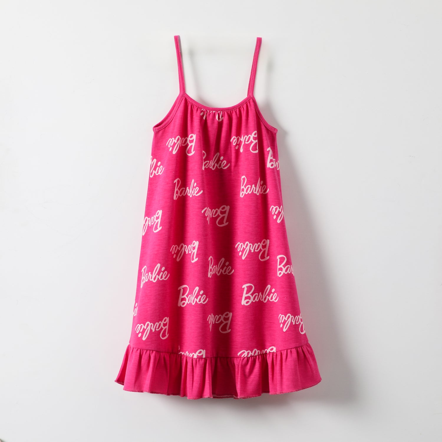 Vestido Niña Full Print Fucsia Barbie