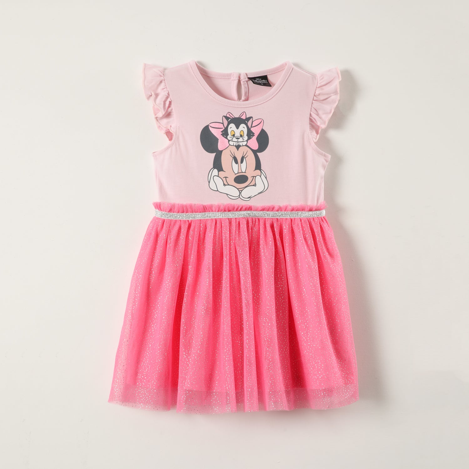 Vestido Niña Gato Minnie Rosado Disney