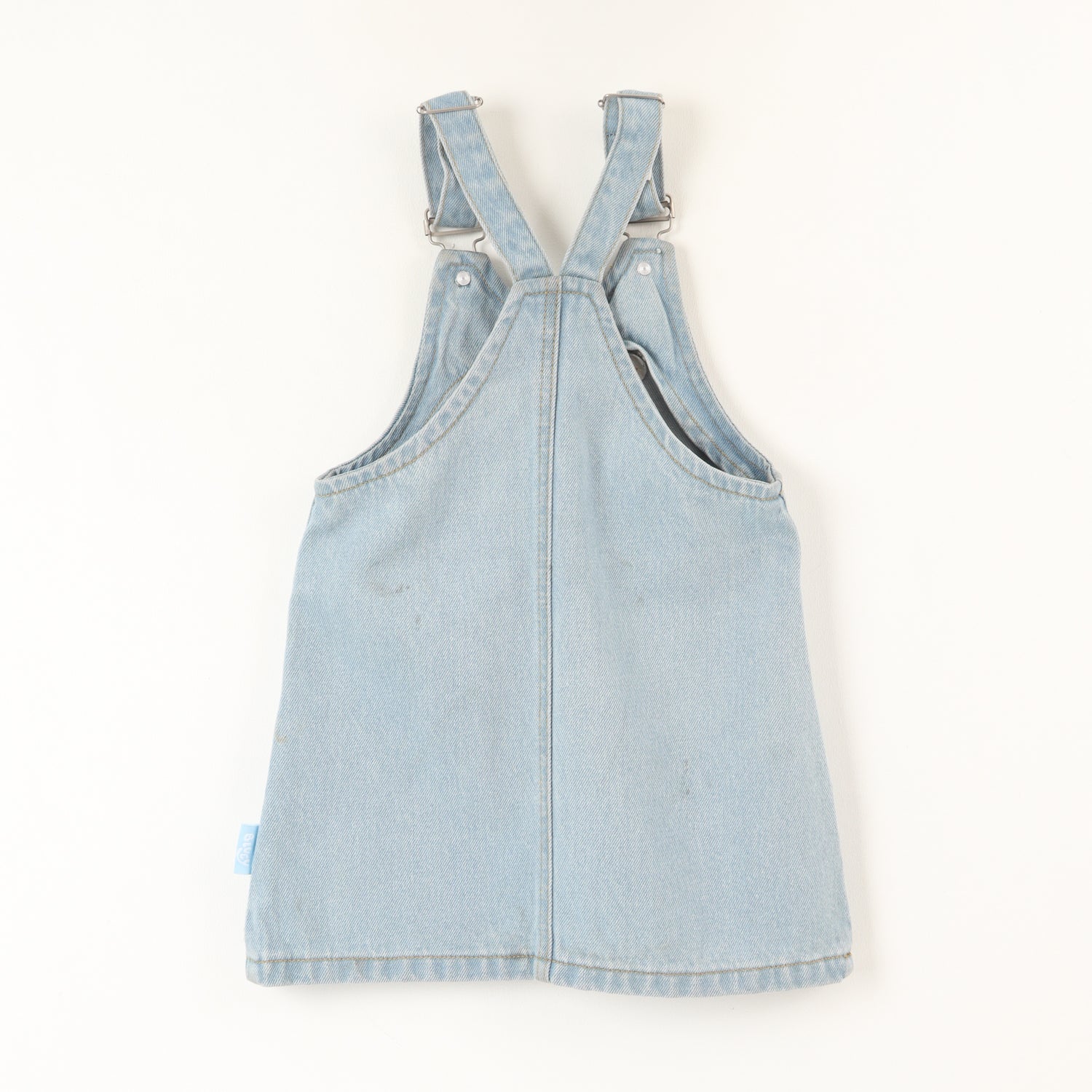 Vestido Niña Denim Flores Azul Bingo Y Bluey