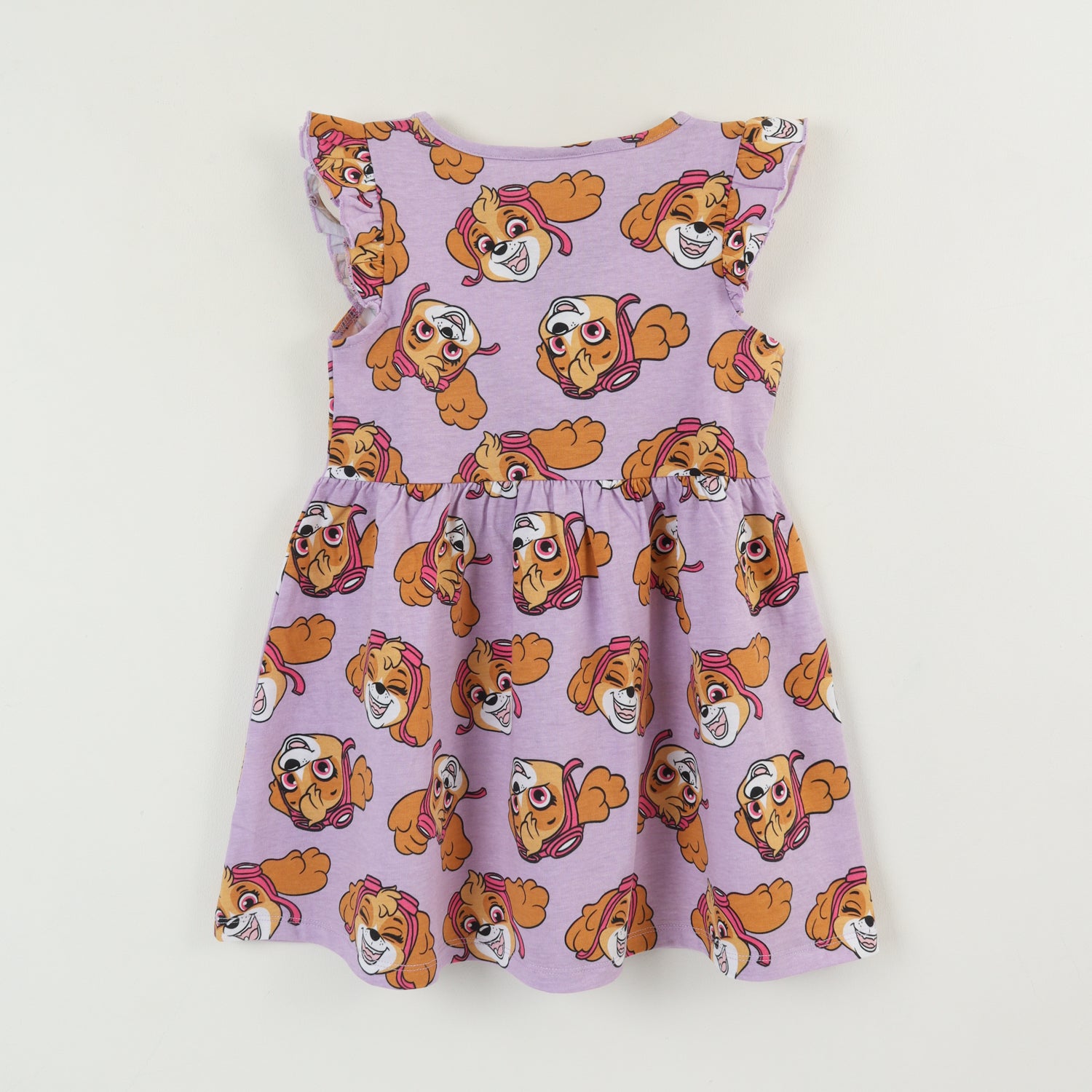 Vestido Sin Manga y Collet Niña Lila Print Skye Paw Patrol