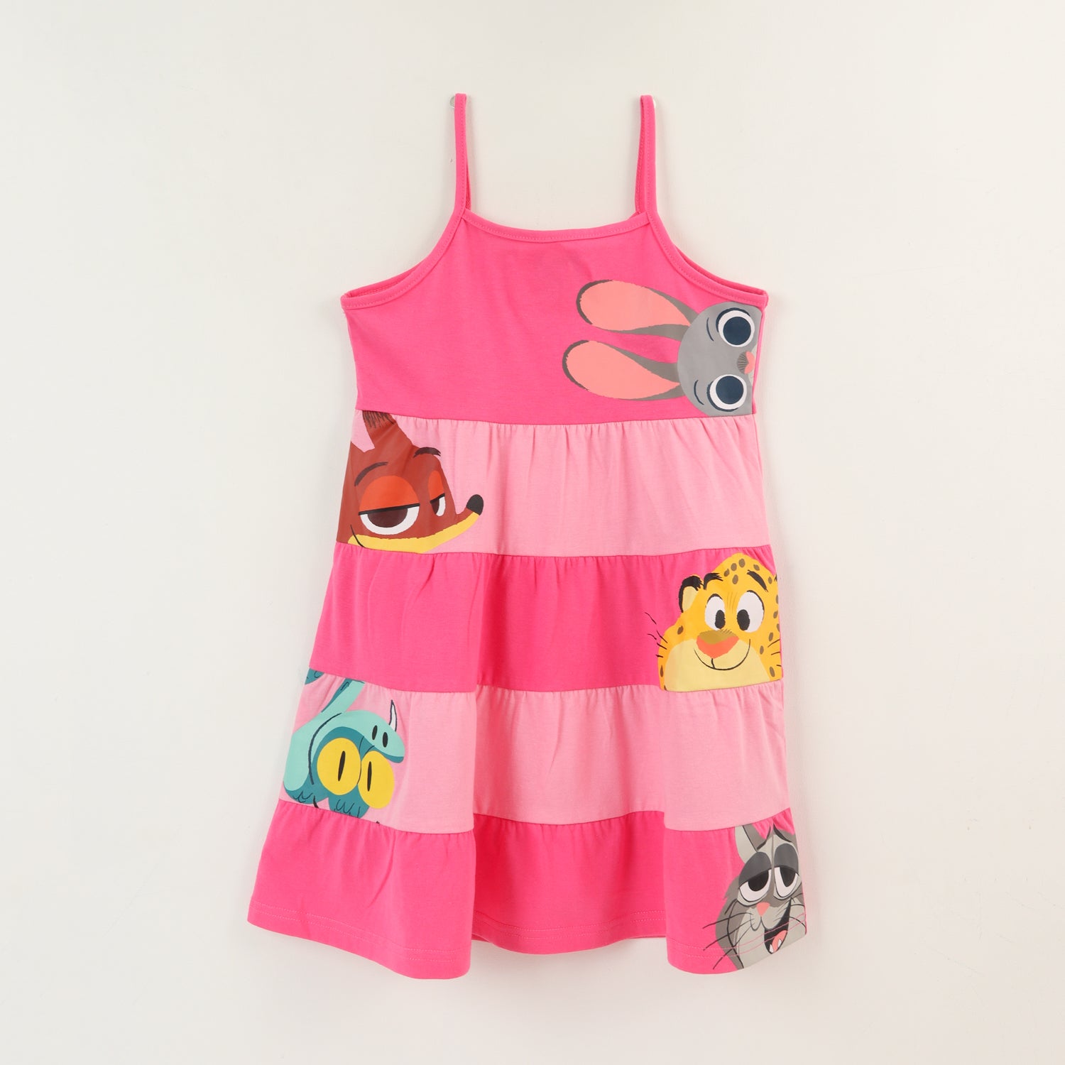 Vestido Niña Rosado Personajes Zootopia