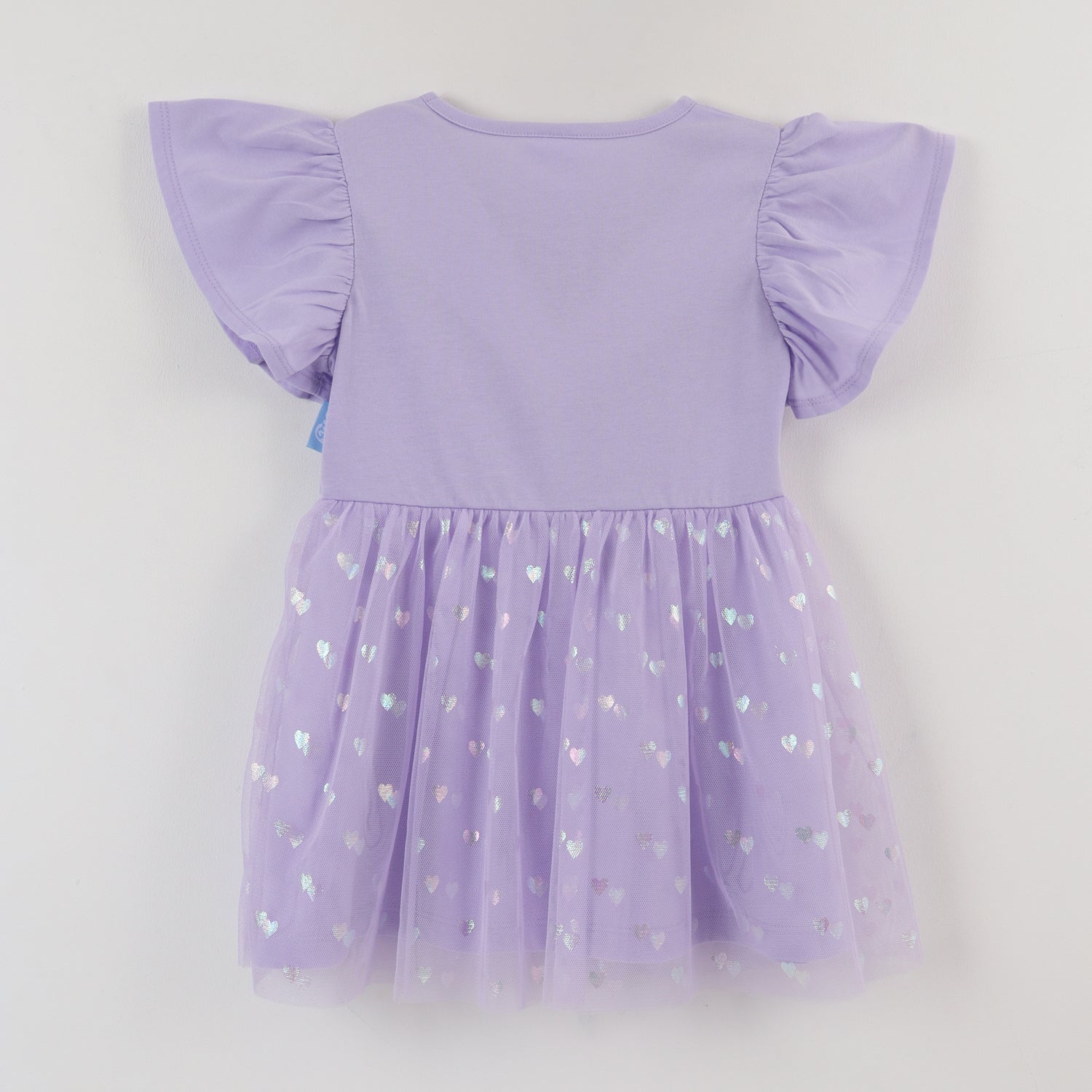 Vestido Manga Vuelos Niña Lila Bluey Lets Play Bluey