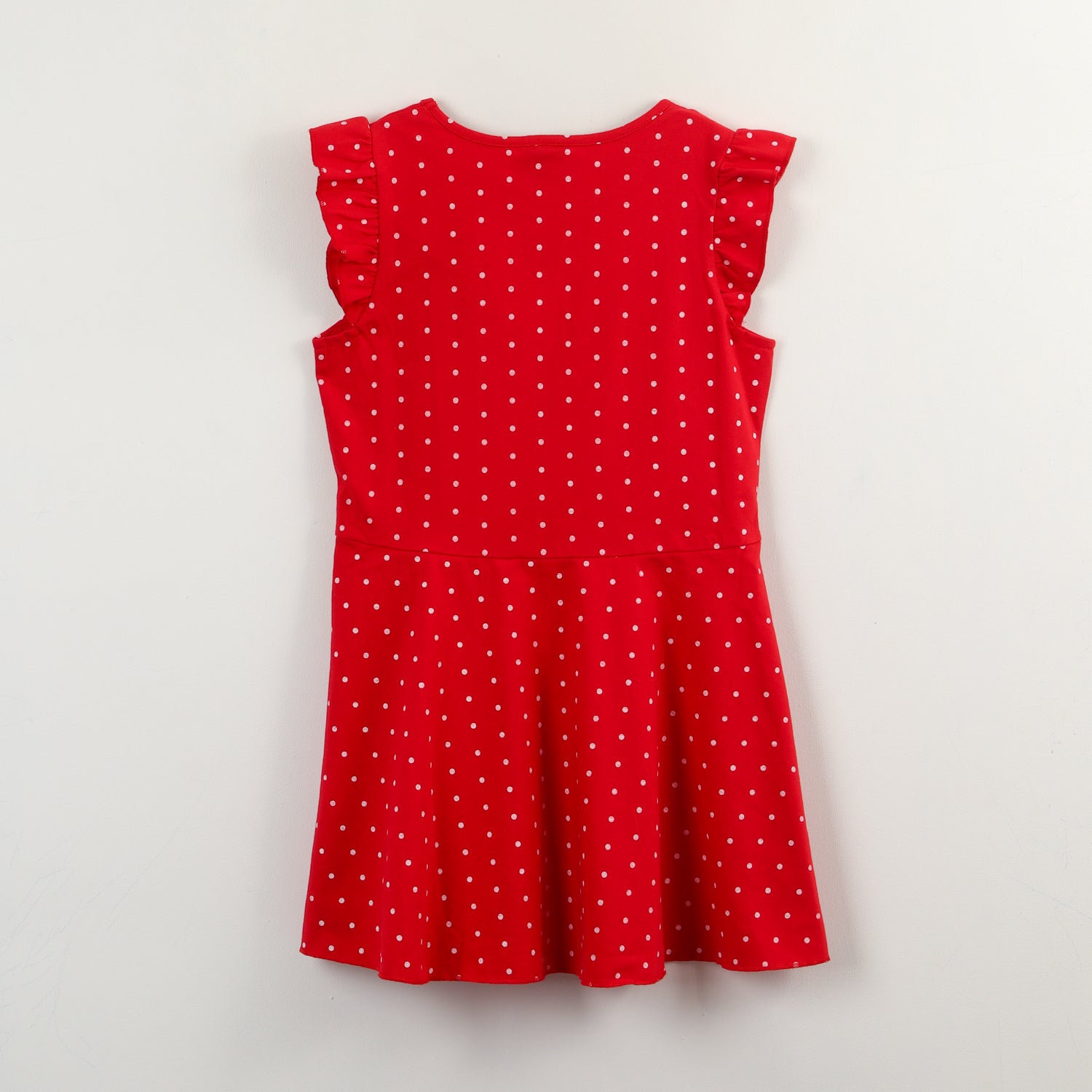 Vestido Niña Rojo Puntos Minnie Disney