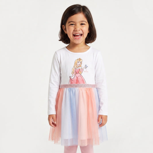 Vestido Tul Niña Aurora Disney Blanco - Vestidos Chile | The Brands Club cl