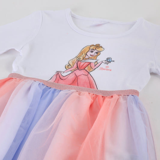 Vestido Tul Niña Aurora Disney Blanco - Vestidos Chile | The Brands Club cl