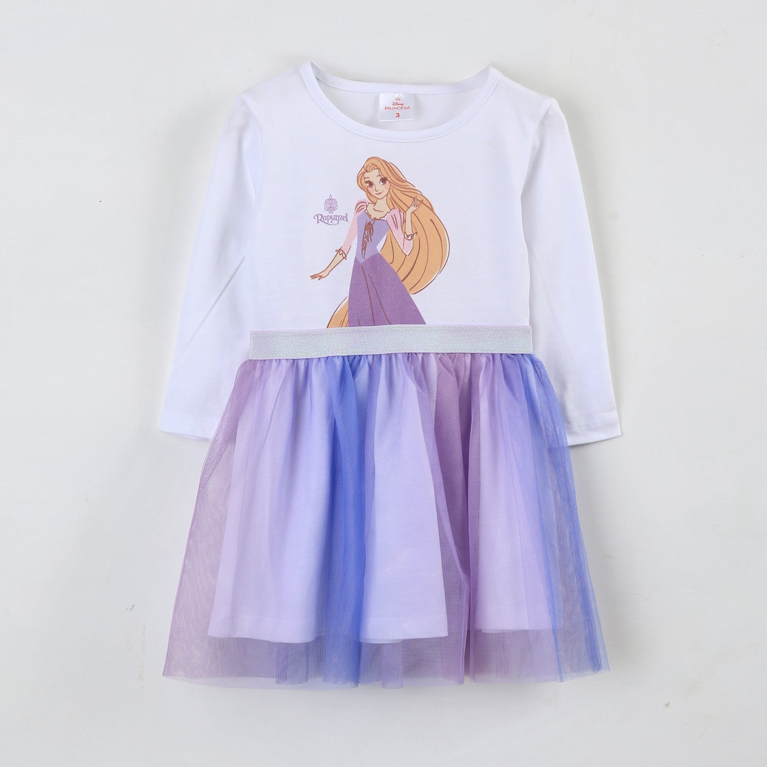 Vestido Tul Niña Rapunzel Disney Blanco - Vestidos Chile | The Brands Club cl
