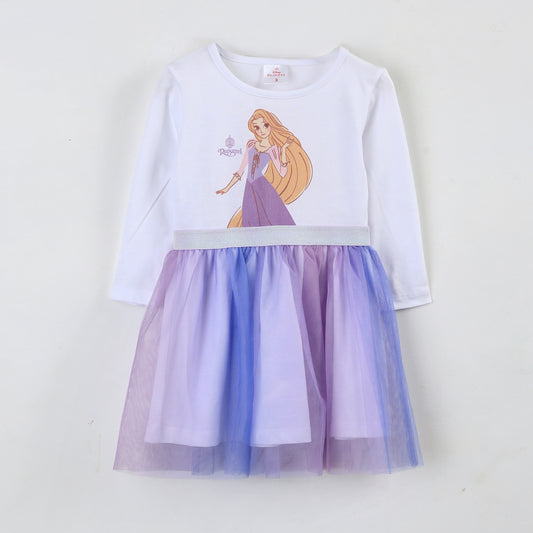 Vestido Tul Niña Rapunzel Disney Blanco - Vestidos Chile | The Brands Club cl