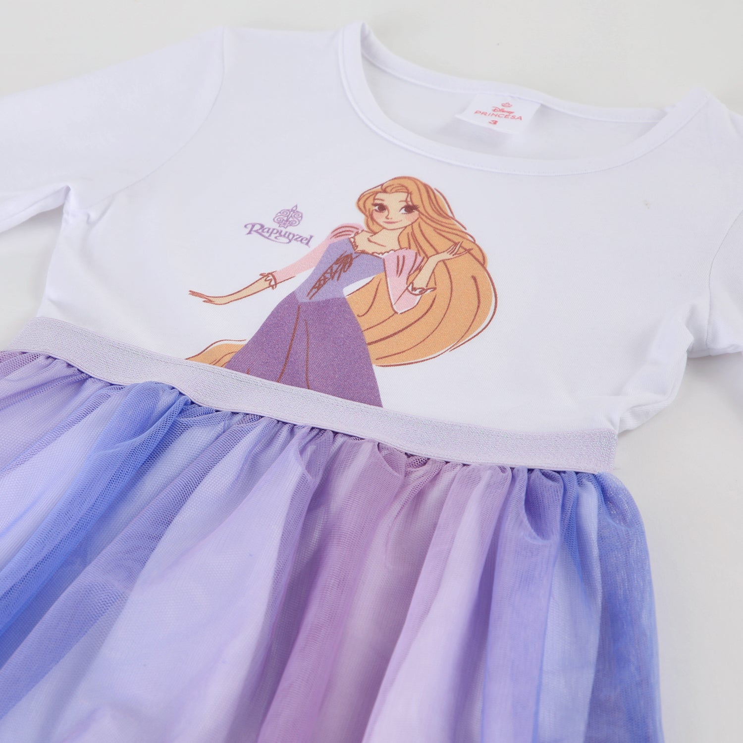 Vestido Tul Niña Rapunzel Disney Blanco - Vestidos Chile | The Brands Club cl