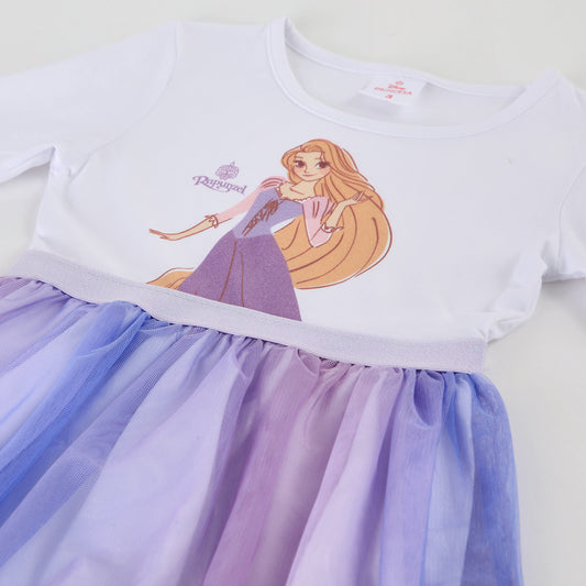 Vestido Tul Niña Rapunzel Disney Blanco - Vestidos Chile | The Brands Club cl
