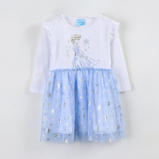 Vestido Tul Niña Elsa Disney Celeste - Vestidos Chile | The Brands Club cl