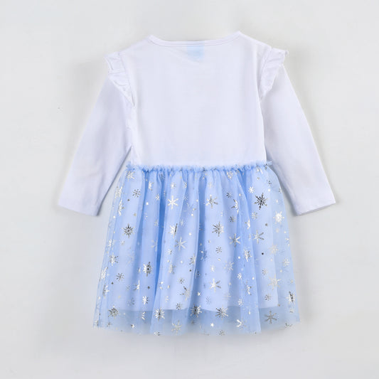 Vestido Tul Niña Elsa Disney Celeste - Vestidos Chile | The Brands Club cl