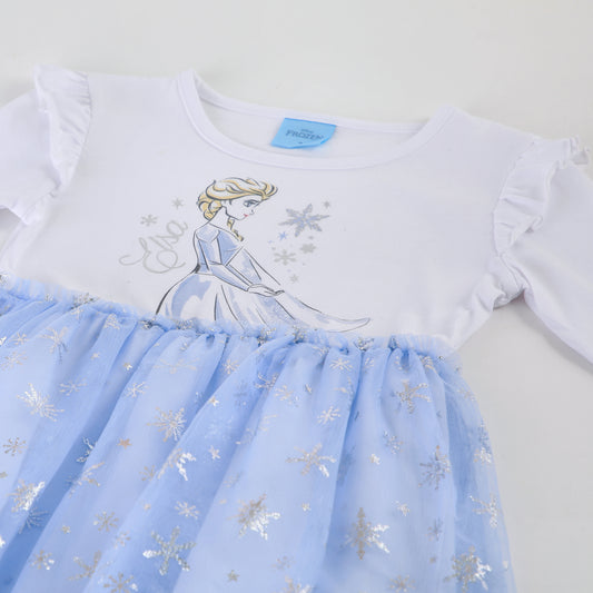 Vestido Tul Niña Elsa Disney Celeste - Vestidos Chile | The Brands Club cl