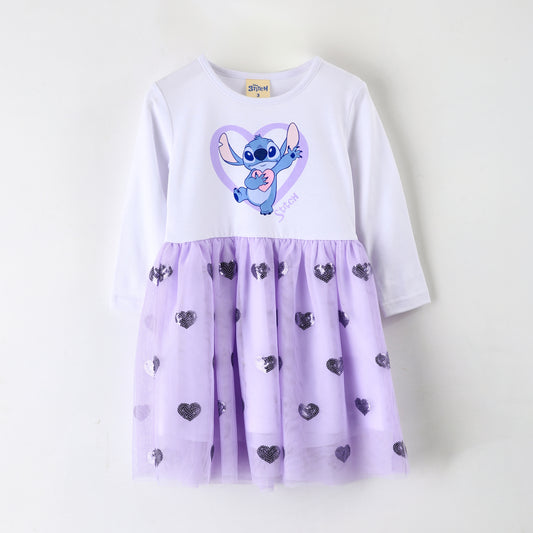 Vestido Tul Niña Lilo & Stitch Disney Lila - Vestidos Chile | The Brands Club cl