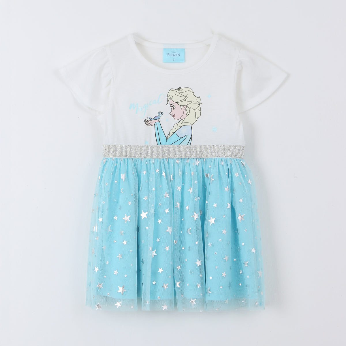 Vestido Tul Niña Elsa Frozen Disney Beige - Vestidos Chile | The Brands Club cl