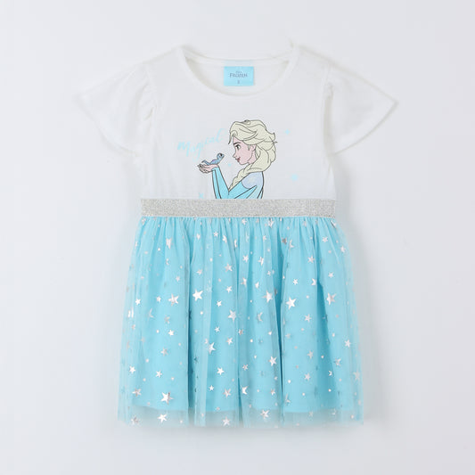Vestido Tul Niña Elsa Frozen Disney Beige - Vestidos Chile | The Brands Club cl