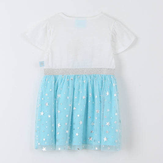 Vestido Tul Niña Elsa Frozen Disney Beige - Vestidos Chile | The Brands Club cl